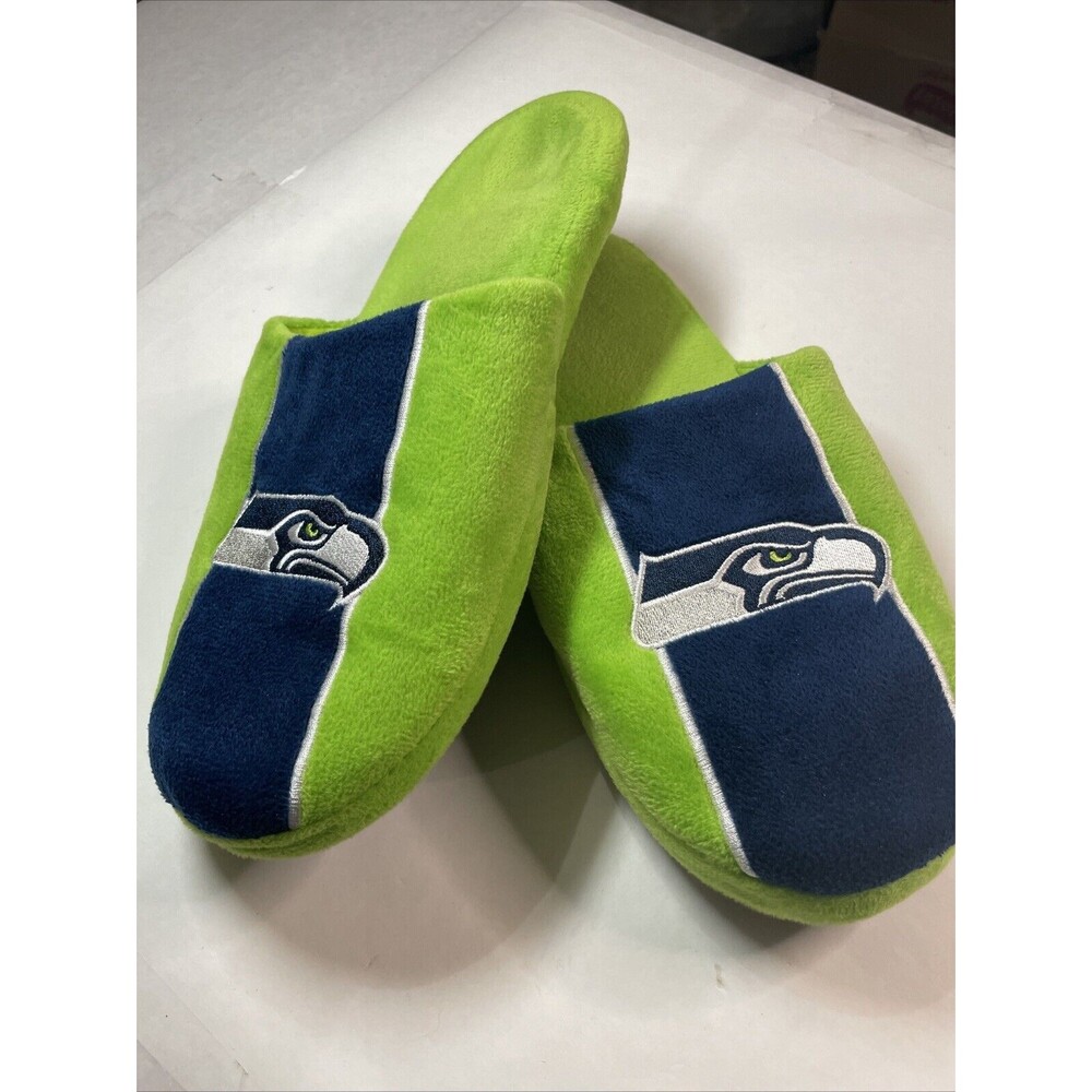 Seattle Seahawks Mens Foco NFL Team Jersey Mesh Slippers